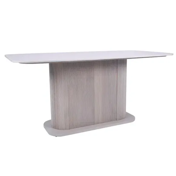 6-Seater Dining Table - White, Marble