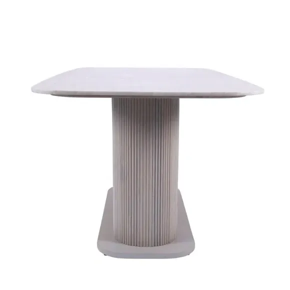 6-Seater Dining Table - White, Marble