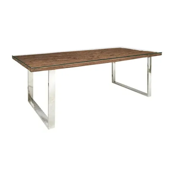 8-Seater Dining Table - Natural, Reclaimed Wood