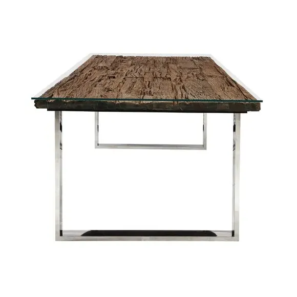 8-Seater Dining Table - Natural, Reclaimed Wood