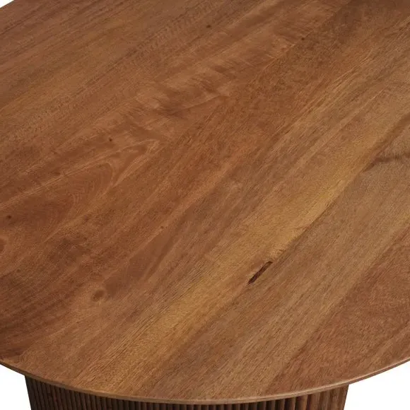 8-Seater Oval Dining Table - Natural, Mango Wood