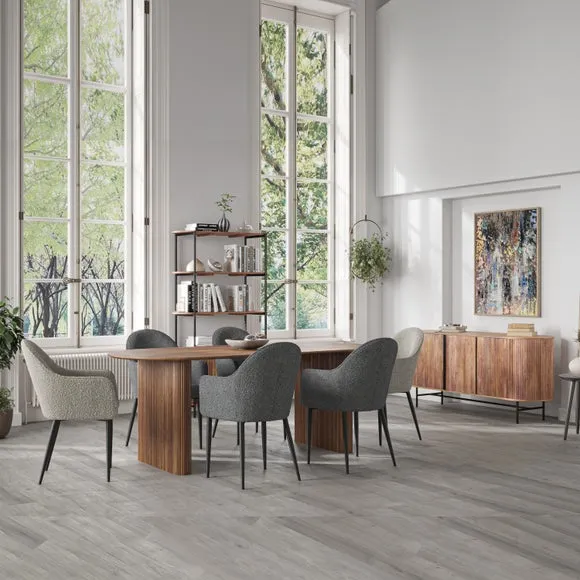 8-Seater Oval Dining Table - Natural, Mango Wood image