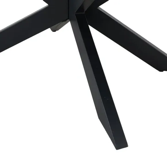 Coffee Table with Ceramic Top - Black, Metal