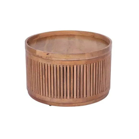 Coffee Table with Storage - Natural, Mango Wood