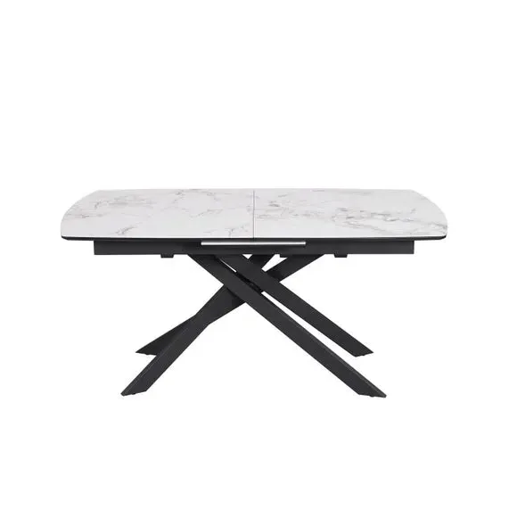 Extending Dining Table with 6 Chairs - Grey