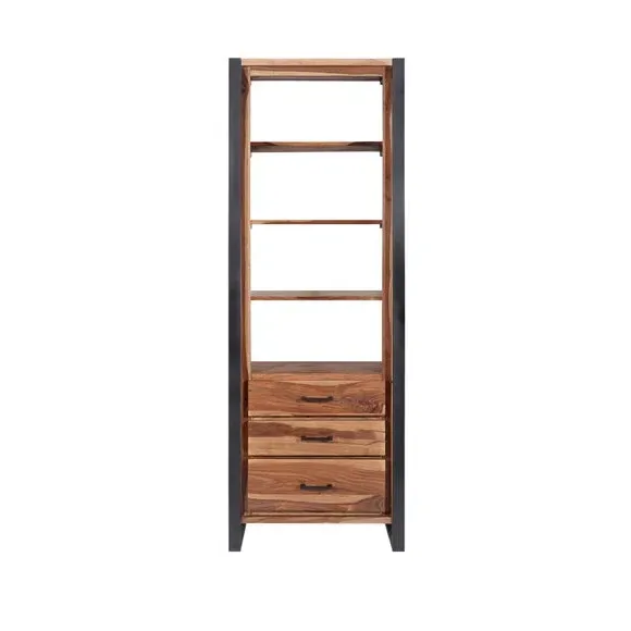 Logan Bookcase with Drawers - Light Wood, Solid