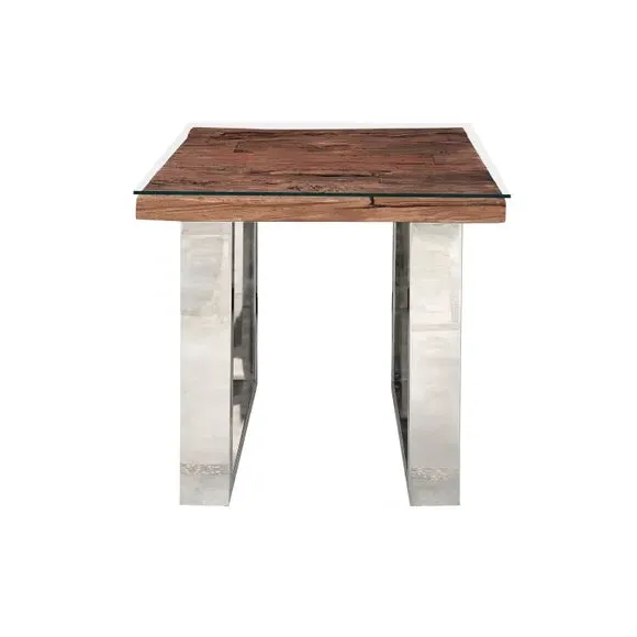 Railway Sleeper Side Table - Natural, Wood