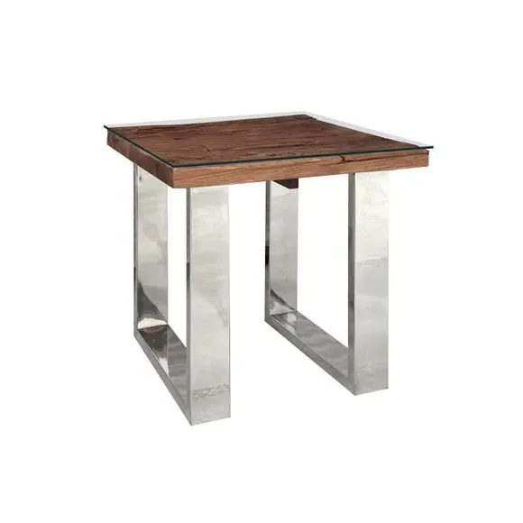Railway Sleeper Side Table - Natural, Wood