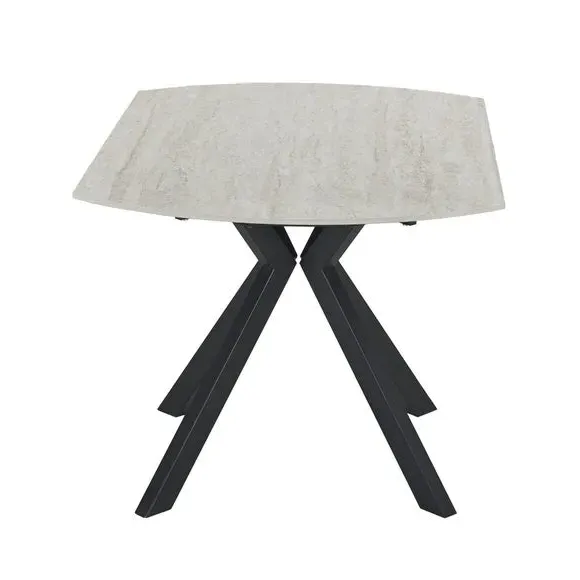 Round Extendable Dining Table - Beige, Ceramic