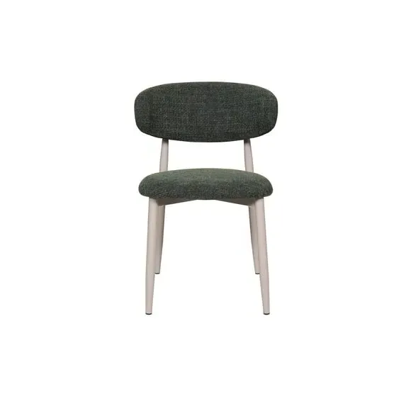 Set of 2 Dining Chairs with Curved Back - Forest