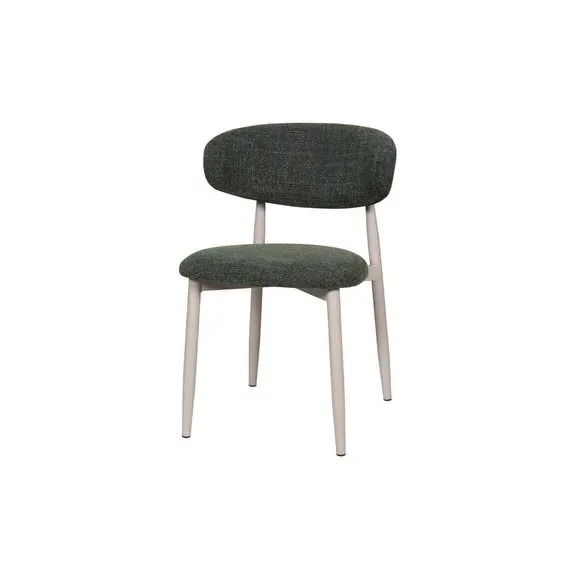 Set of 2 Dining Chairs with Curved Back - Forest