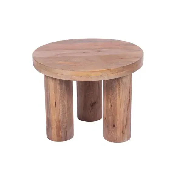 Side Table with Chunky Legs - Natural, Mango Wood