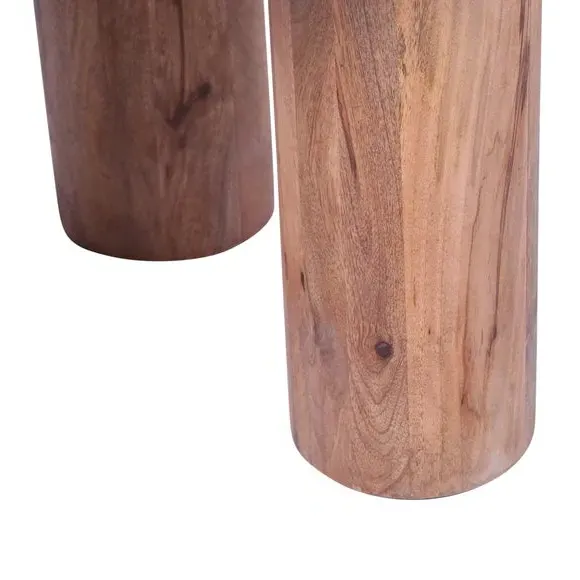 Side Table with Chunky Legs - Natural, Mango Wood