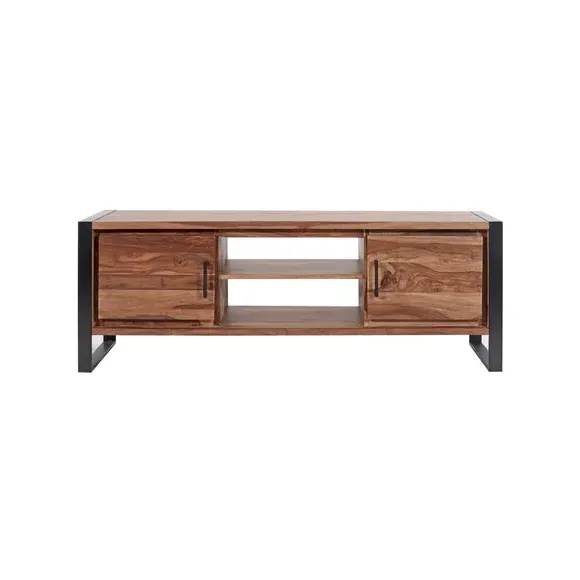 TV Unit for 55" TVs - Dark Wood, Solid Wood