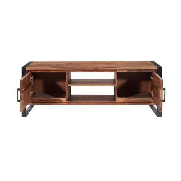 TV Unit for 55" TVs - Dark Wood, Solid Wood