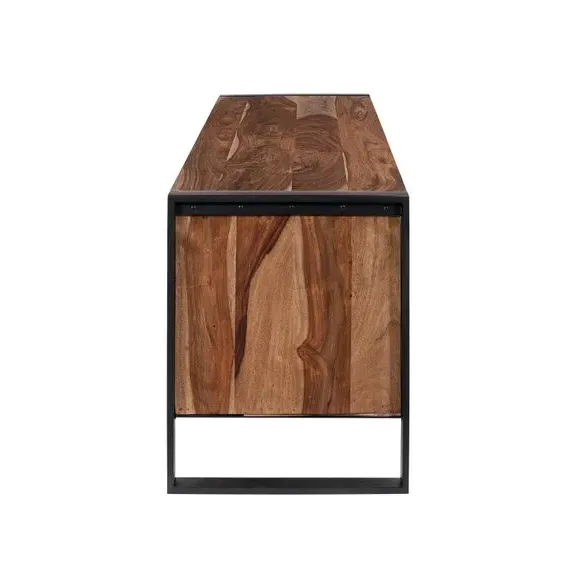 TV Unit for 55" TVs - Dark Wood, Solid Wood