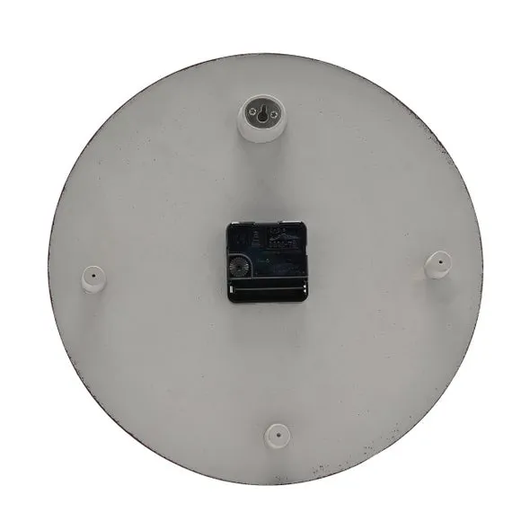 Round Wall Clock with Baton Markings - Amethyst, Resin