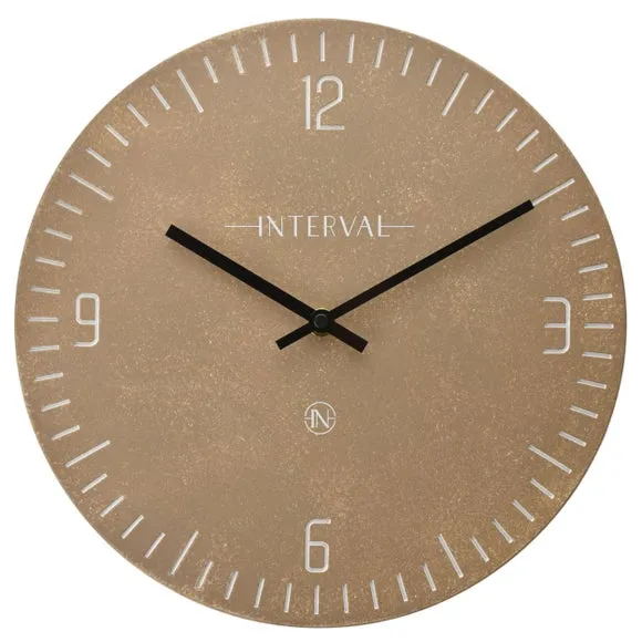 Round Wall Clock with Baton Markings - Mushroom, Resin