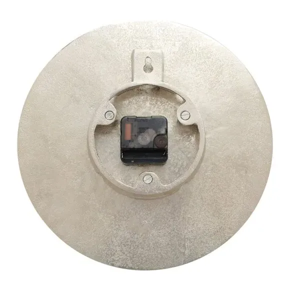 Starburst Wall Clock - Silver, Metal