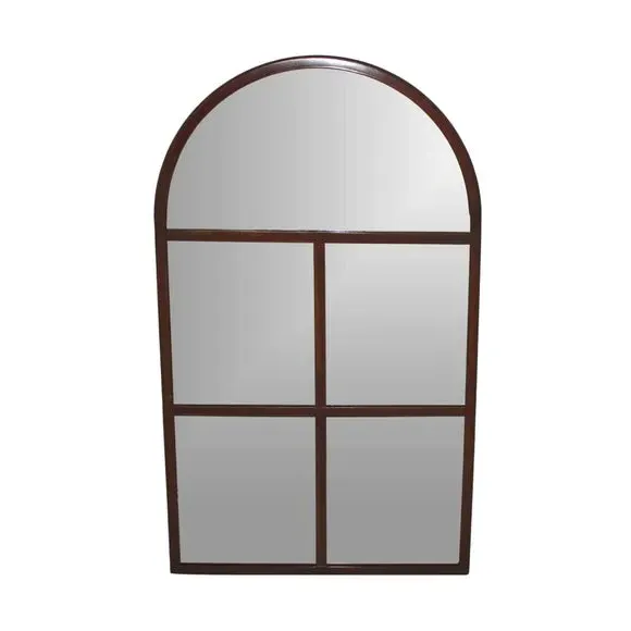 Arched Wall Mirror Outdoor - Rust, Steel