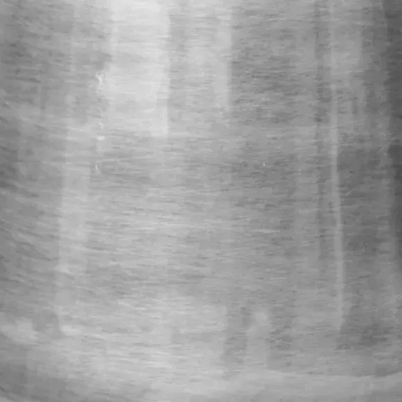 Bell Bottom Plant Pot - Silver, Metal