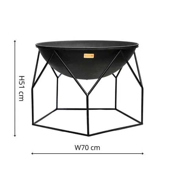 Buckingham Fire Bowl - Black, Iron