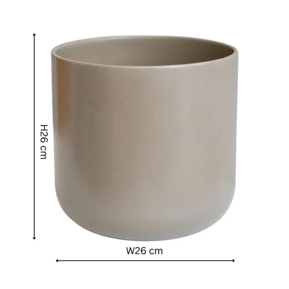 Ceramic Plant Pot - Greige, Ceramic