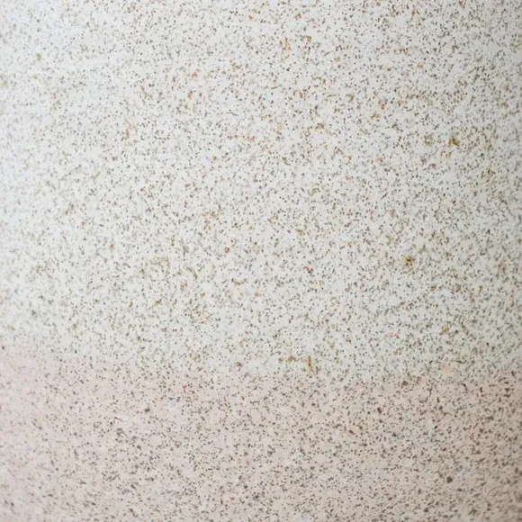 Ceramic Plant Pot with Textured Finish - Cream