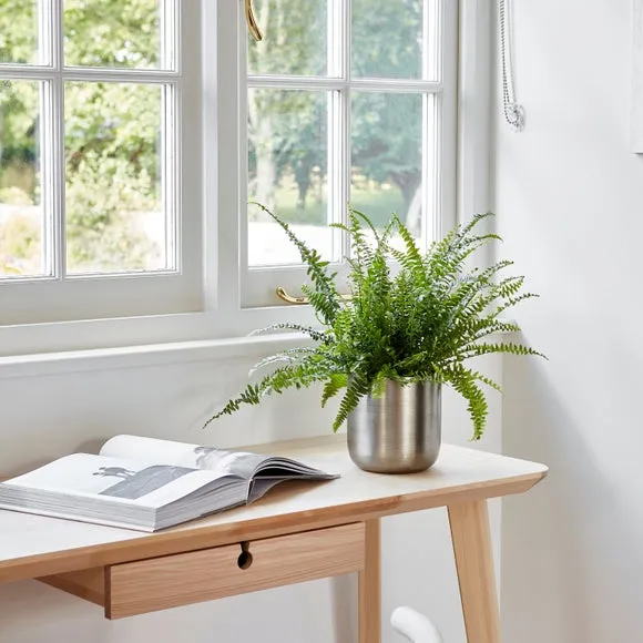 Chelsea Plant Pot - Pewter, Metal