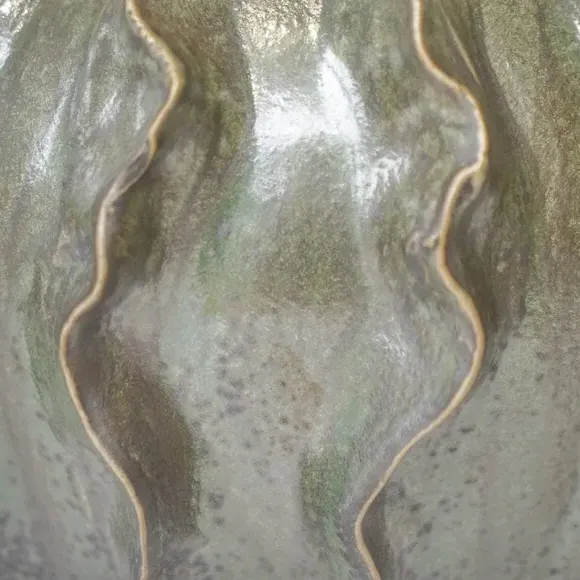 Coral Reef Ceramic Vase - Green, Ceramic