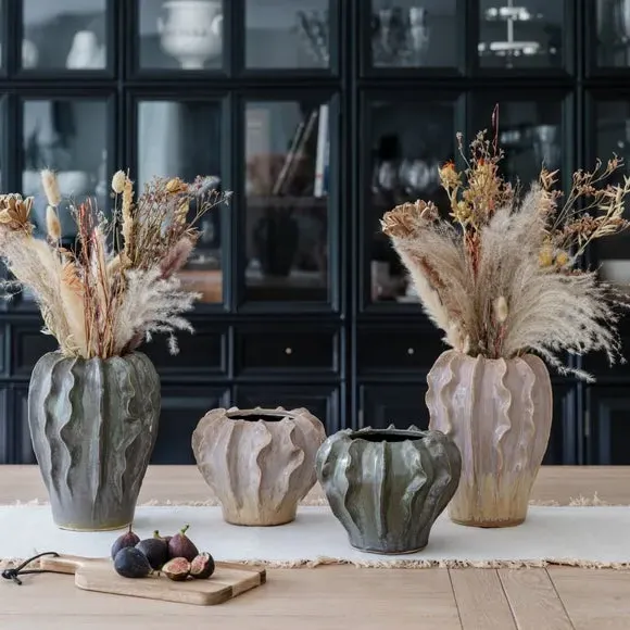 Coral Reef Ceramic Vase - Green, Ceramic