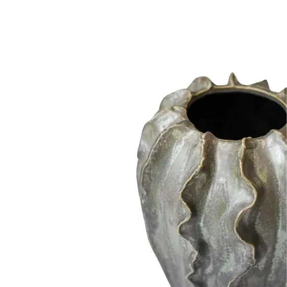 Coral Reef Ceramic Vase - Green, Ceramic
