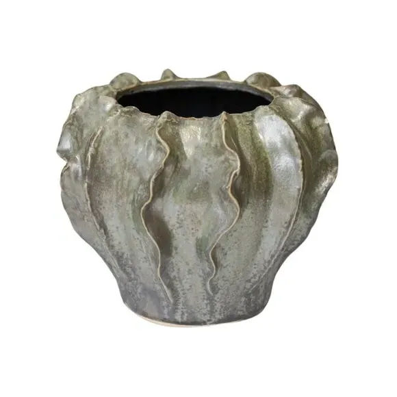Coral Reef Ceramic Vase - Green, Ceramic image