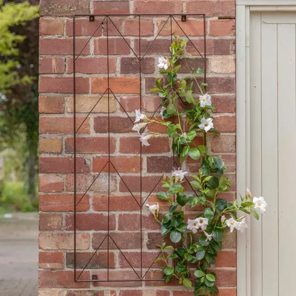 Herringbone Garden Trellis - Bronze, Metal