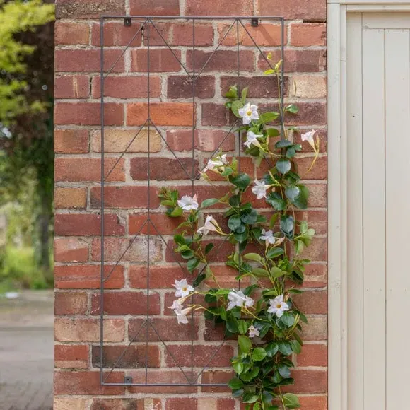 Herringbone Garden Trellis - Zinc, Metal