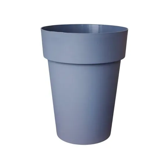 High Planter with Drainage - Grey, Plastic