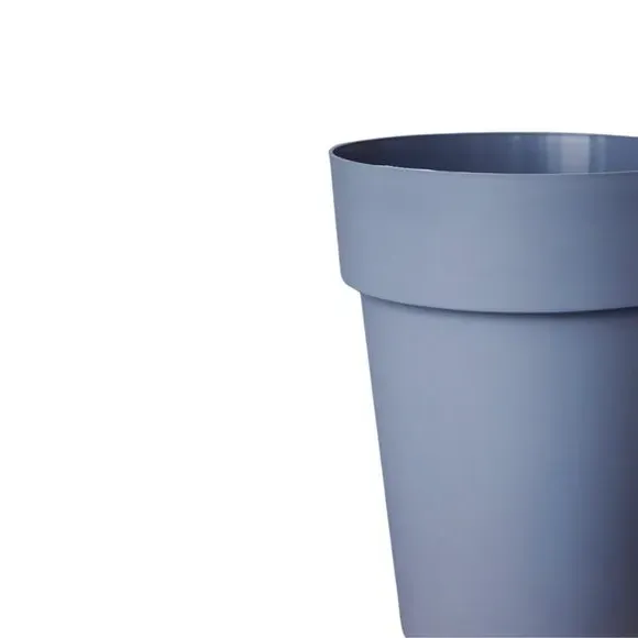 High Planter with Drainage - Grey, Plastic
