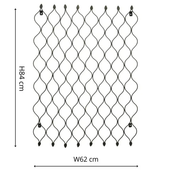 Honeycomb Garden Trellis - Zinc, Steel