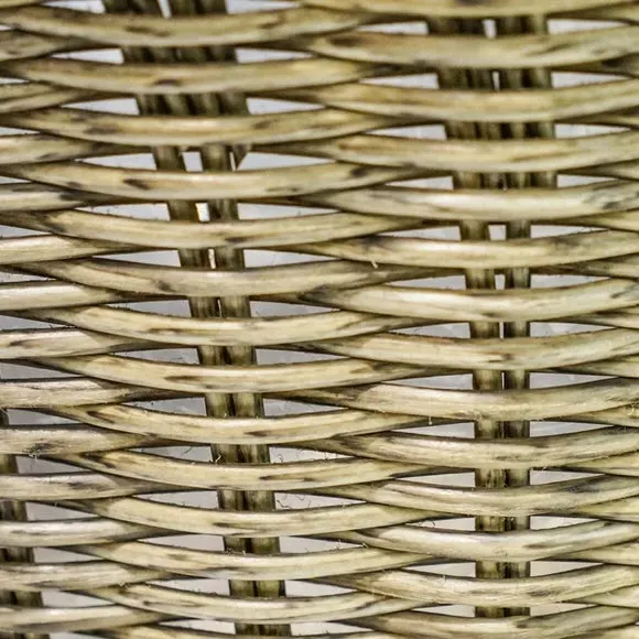 Lined Basket Plant Pot - Natural, Polyrattan