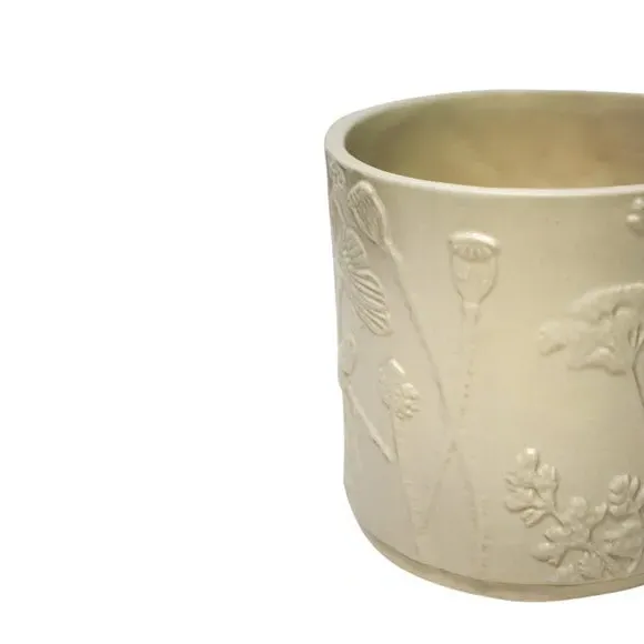 Meadow Plant Pot - Ivory, Stoneware
