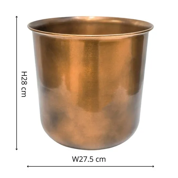 Metal Plant Pot - Copper