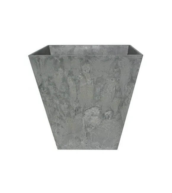Plant Pot with Drainage - Grey, Artstone
