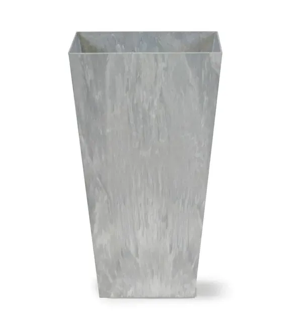 Plant Pot with Drainage - Grey, Artstone
