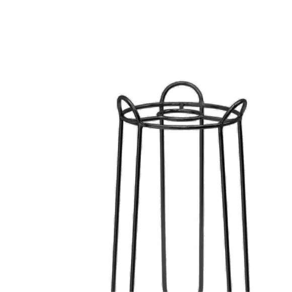 Plant Stand Contemporary Design - Black, Iron