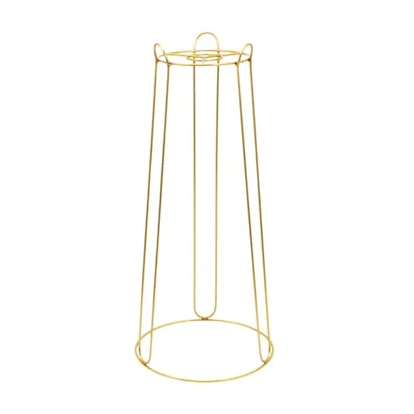 Plant Stand Contemporary Design - Gold, Iron