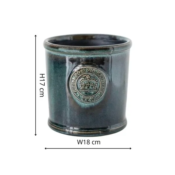 Reactive Glaze Plant Pot - Emerald, Ceramic