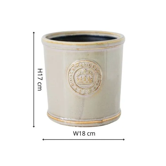 Reactive Glaze Plant Pot - Ivory, Ceramic