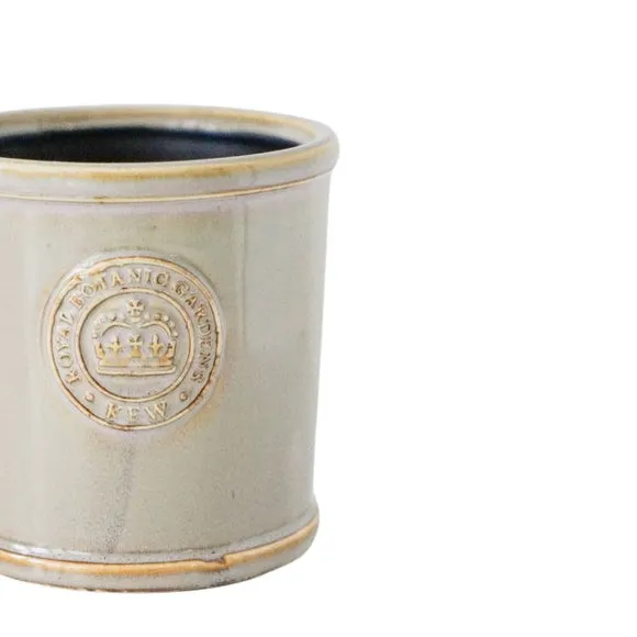 Reactive Glaze Plant Pot - Ivory, Ceramic