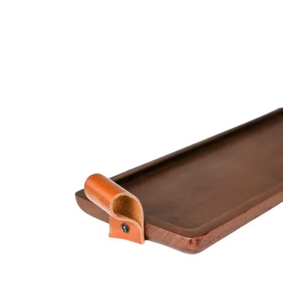 Rectangle Candle Tray - Walnut, Acacia Wood