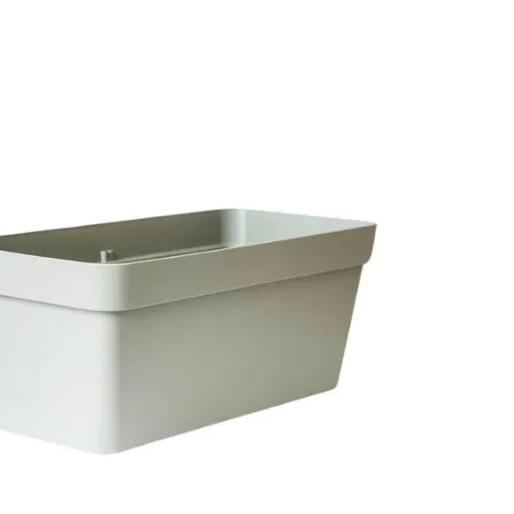 Rectangle Planter with Wheels - Sage, Plastic